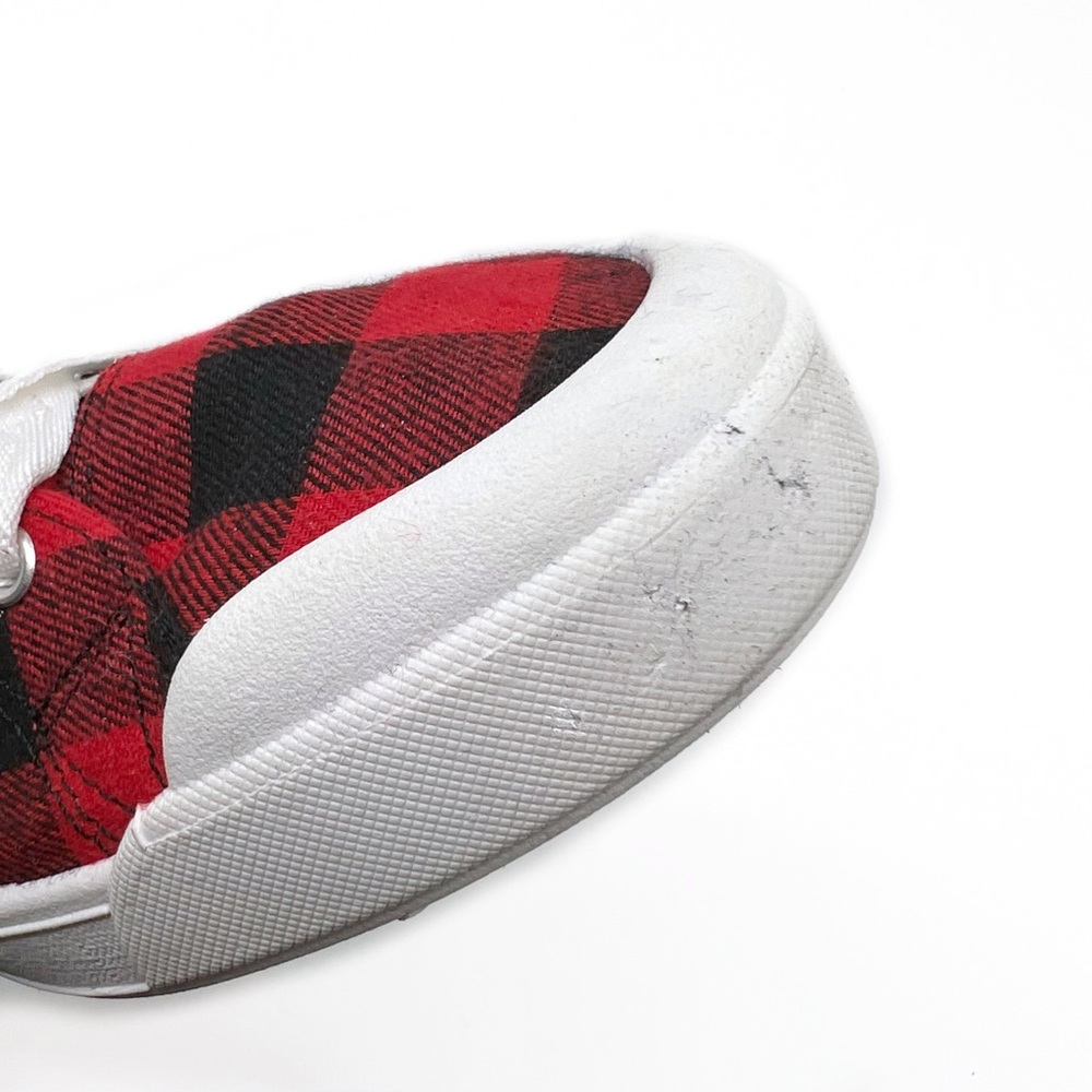 Sugar Festival Canvas Sneaker Buffalo Plaid Red and Black Size 7.5 - Picture 10 of 10